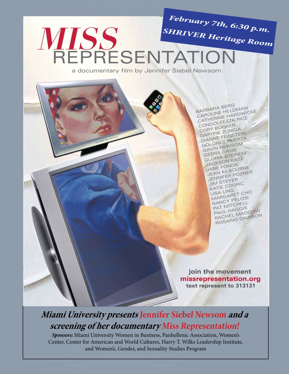 Miss Representation Lecture And Film Screening The Hub